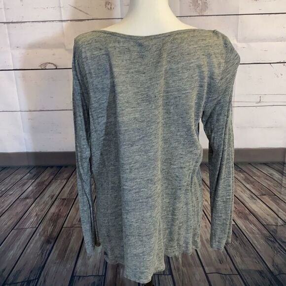 Banana Republic Top Shirt Womens XL Gray Tunic Basic Minimalist Casual Modern‎ - Picture 5 of 11